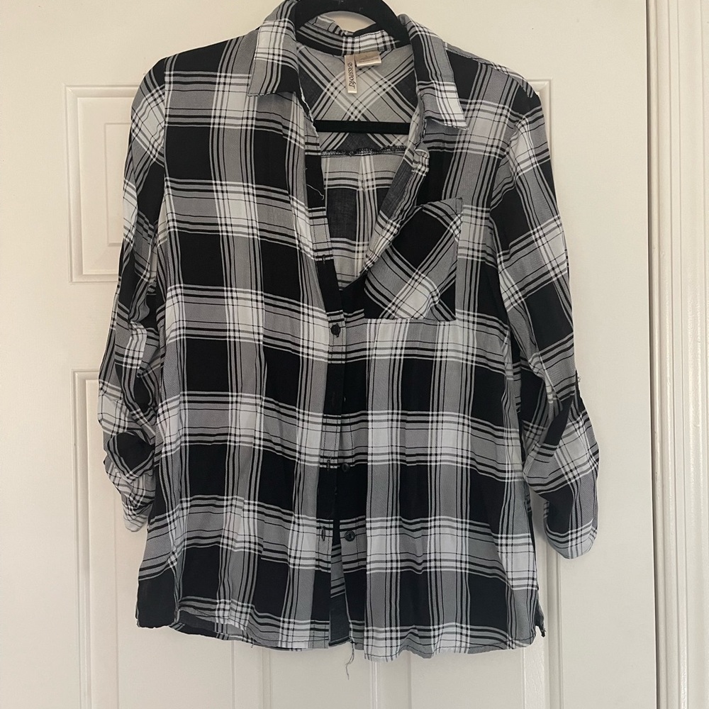 Plaid button up